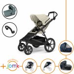 Thule Set 7v1 Urban Glide 4-wheel Soft beige 2024 + madlo + korbička Mid blue + JOMK příslušenství – Sleviste.cz