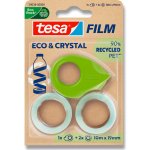 Tesa Eco & Crystal - transparentní samolepicí páska s odvíječem 19 mm x 10 m – Hledejceny.cz