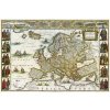 Nástěnné mapy Historická Evropa - nástěnná mapa 113 x 83 cm, lamino + černý hliníkový rám