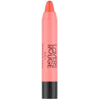 Eveline Cosmetics Lovers Rouge hydratační balzám na rty v tužce 02 Creamy Coral 3 g