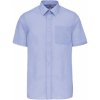 Pánská Košile Kariban pánská košile s krátkým rukávem ACE světle modrá