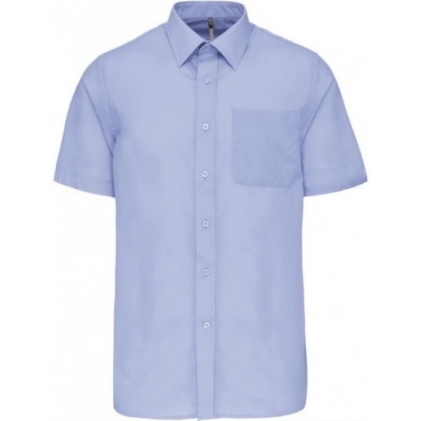 Pánská košile Kariban pánská košile s krátkým rukávem ACE světle modrá