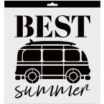 Aladine Šablona 28x28 cm Best summer – Zboží Dáma