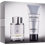 MontBlanc Explorer Platinum Set EDP 60 ml + sprchový gel 100 ml dárková sada – Zbozi.Blesk.cz