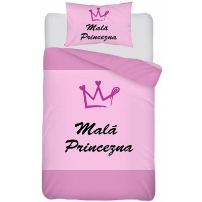 Xpose povlečení Malá Princezna růžové 100 x 135 , 40 x 60 cm – Zboží Mobilmania