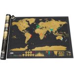 Stírací mapa světa Deluxe – Sleviste.cz
