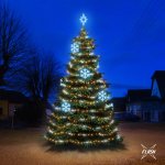 DECOLED LED světelná sada na vánoční stromy vysoké 6-8 m teplá bílá s Flash ledové dekory EFD01 – Hledejceny.cz