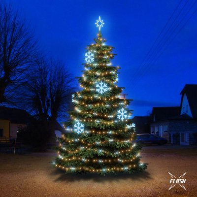 DECOLED LED světelná sada na vánoční stromy vysoké 6-8 m teplá bílá s Flash ledové dekory EFD01 – Hledejceny.cz