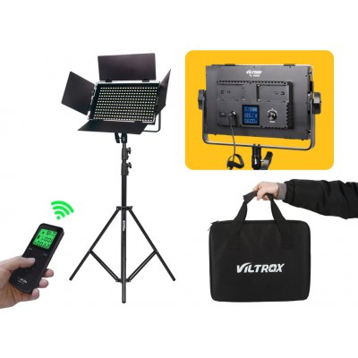 Viltrox LED video světlo VL-S50B (5600K) pro foto a video + 2,6m stativ – Zboží Mobilmania