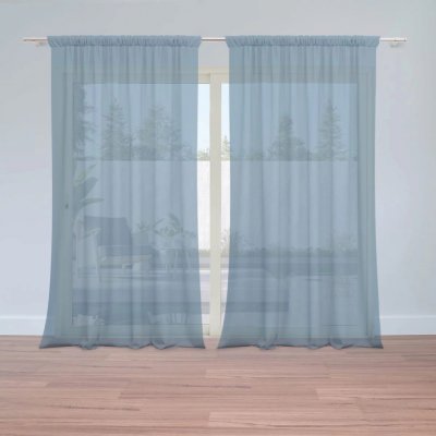 Záclony Indigově modrá: 2 ks - 150x250 cm - Sablio – Hledejceny.cz