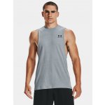 Under Armour Left Chest Cut Off Tank Man Grey – Zboží Dáma