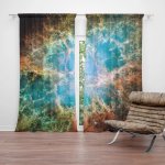 Závěsy Vesmírná abstrakce: 2 ks - 140x250 cm - Sablio – Hledejceny.cz
