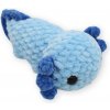 Plyšák Vali Crochet Háčkovaný Axolotl Barva zvířátka Modrá