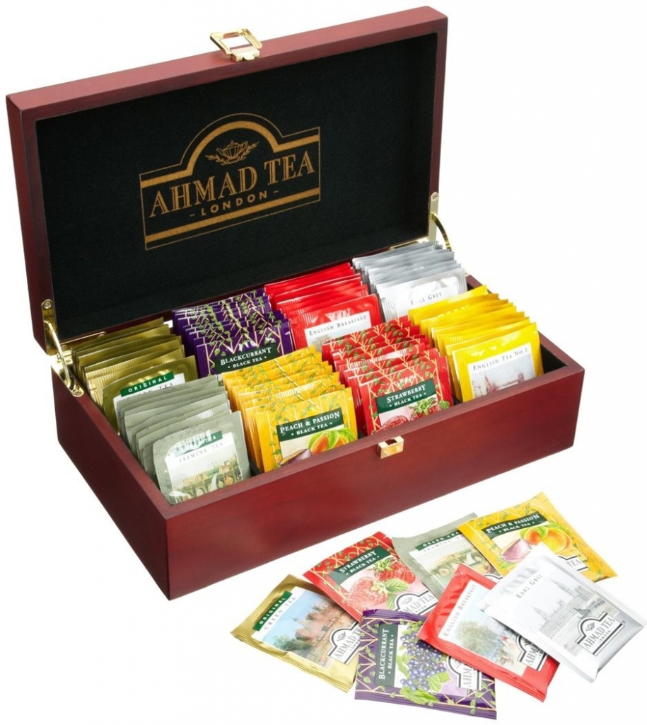 Ahmad Tea Keeper luxusní dřevěná kazeta 8 x 10 x 2 g od 949 Kč - Heureka.cz