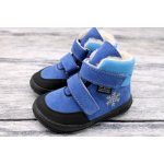 Jonap kožené zimní boty s membránou Jerry světle modrá vločka – Zboží Mobilmania