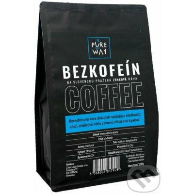 Pure Way Bezkofeín bezkofeínová zrnková 0,2 kg – Hledejceny.cz