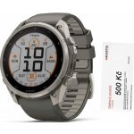 Garmin Fenix 9 Pro 51 mm Solar inReach Titanium Pebble Gray/Silver Gray 010-04339-01 – Zboží Mobilmania