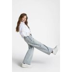 COCCODRILLO Džíny wide leg Šedé s kapsami střihu slim šedá – Zboží Dáma