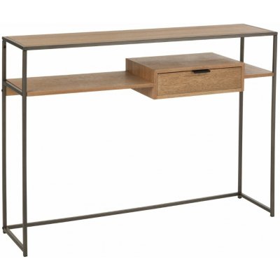 J-line Differa dřevěný toaletní stolek 120 x 30 cm hnědý – Sleviste.cz