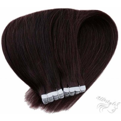 Vlasové PU pásky MINI Tape in na prodlužování vlasů 40cm 02 tmavě hnědá – Zboží Dáma Vlasové PU pásky MINI Tape in na prodlužování vlasů 40cm 02 tmavě hnědá – Zboží Dáma