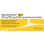 NEUROMULTIVIT NEO 40MG/90MG/0,25MG TBL FLM 50 – Hledejceny.cz