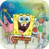 Dekorace na dort Amscan EKO Papírové talíře Sponge Bob New 23 cm - 8 ks