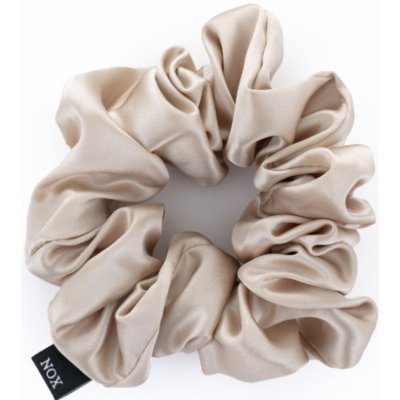 NOX silk 100% hedvábná gumička do vlasů MAXI champagne – Sleviste.cz