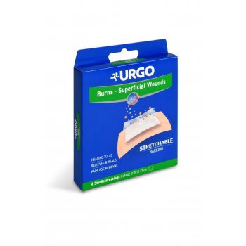 Urgo náplast na popáleniny lipidokoloid 10 x 7 cm 4 ks