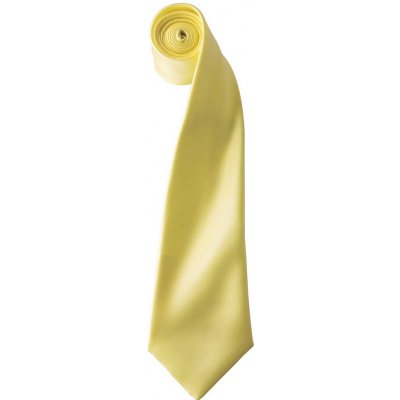 Premier Workwear Saténová kravata citrónová