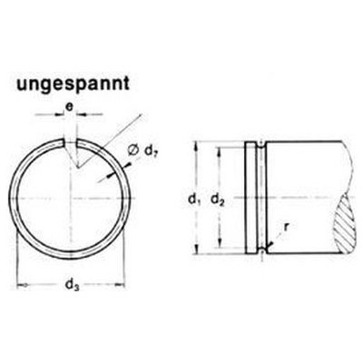 pojistný kroužek 4 BEZ PÚ drátěný do díry DIN 7993B [1 ks] – Hledejceny.cz