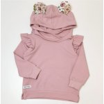mikina "Ouško” Baby project růžová s kapucí s ušima – Hledejceny.cz