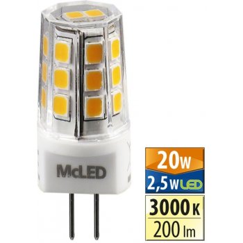 McLED LED capsule 2,5W 200lm 3000K 320° G4 ML-325.002.93.0