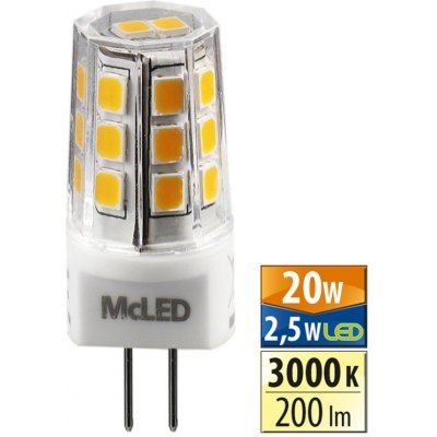 McLED LED capsule 2,5W 200lm 3000K 320° G4 ML-325.002.93.0