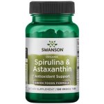 Swanson Organická Spirulina a Astaxanthin 120 tablet – Sleviste.cz