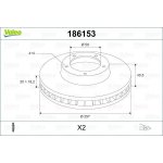 Brzdový kotouč VALEO 186153 – Hledejceny.cz