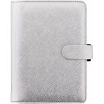 Filofax Saffiano A6 týdenní 2022 stříbrný – Zboží Živě