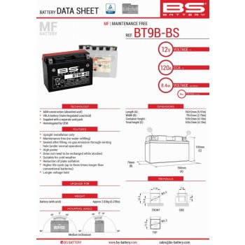BS-Battery BT9B-BS