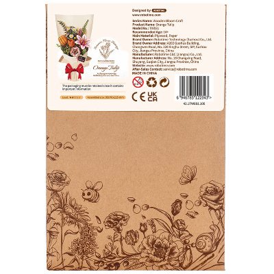 ROBOTIME Rowood 3D dřevěné puzzle Oranžové tulipány 76 ks – Sleviste.cz