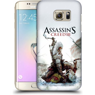 Zadní obal pro mobil Samsung Galaxy S7 EDGE - HEAD CASE - Assassins Creed III - Connor sekyra (Plastový kryt, obal, pouzdro na mobil Samsung Galaxy S7 EDGE - Herní motiv - Assassins Creed 3 - Connor v