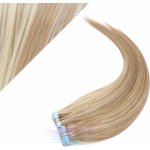 Tape in 50cm vlasy REMY světlý melír #12/613 – Zboží Dáma