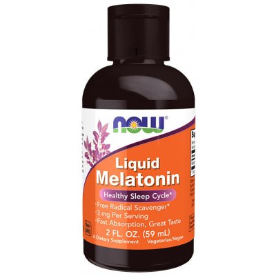 Now Foods Tekutý melatonin 3 mg 59 ml