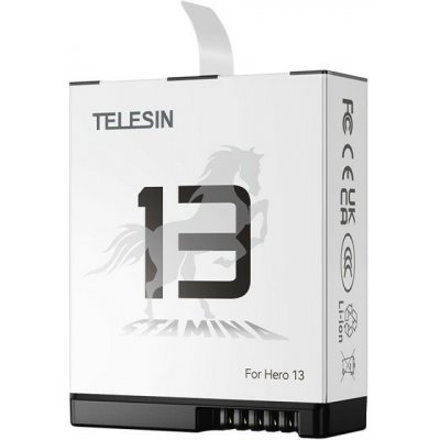 Telesin Dobíjecí baterie 1950 mAh Stamina pro GoPro Hero 13 Hero13 černá / JH-GP13 / S0-BTR-04-TGP – Zboží Živě