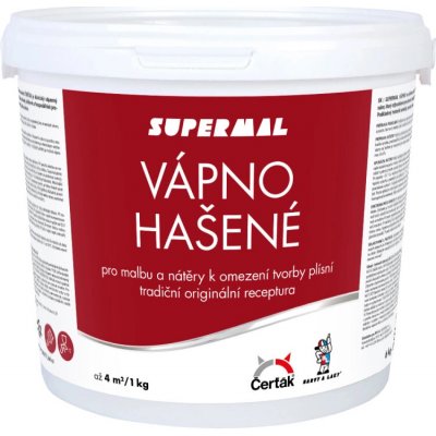 Vápno na bílení, hašená vápenná barva, Čerťák, 6 kg – Sleviste.cz