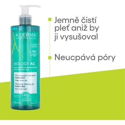 A-Derma Biology AC Čisticí pěnivý gel 200 ml – Zbozi.Blesk.cz