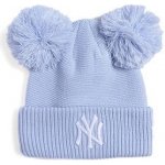 New Era Medium Knit Double Pom beanie NY Yankees Pastel Blue White – Hledejceny.cz