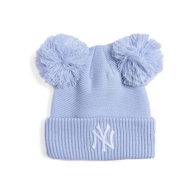 New Era Medium Knit Double Pom beanie NY Yankees Pastel Blue White – Hledejceny.cz