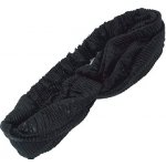 Látková čelenka "uzel" - šátek - černá – Zboží Dáma