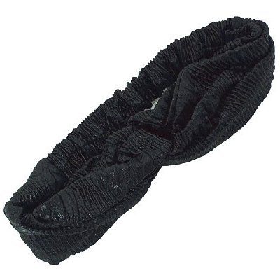 Látková čelenka "uzel" - šátek - černá – Zboží Dáma