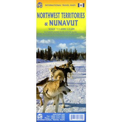 NW Territories 1:1.650.000 / Nunavut 1:2.600.000 cestovní mapa ITM – Hledejceny.cz
