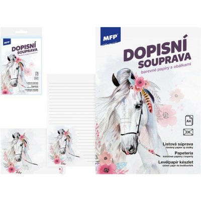 Dopisní papír barevný LUX 5+10 (Kůň) – Zboží Živě